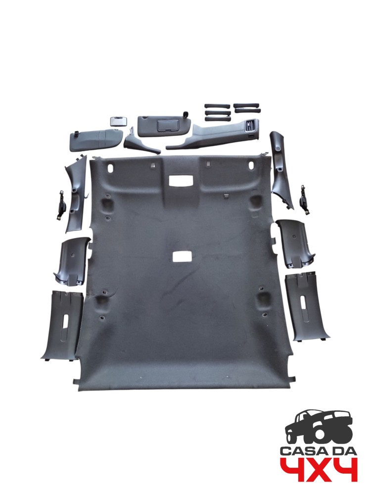 Kit Plásticos Internos E Forro De Teto S10 Midnight 2019
