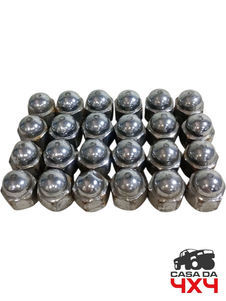 Jogo porca roda ferro Hilux 2016 2018 2019 2020 2024