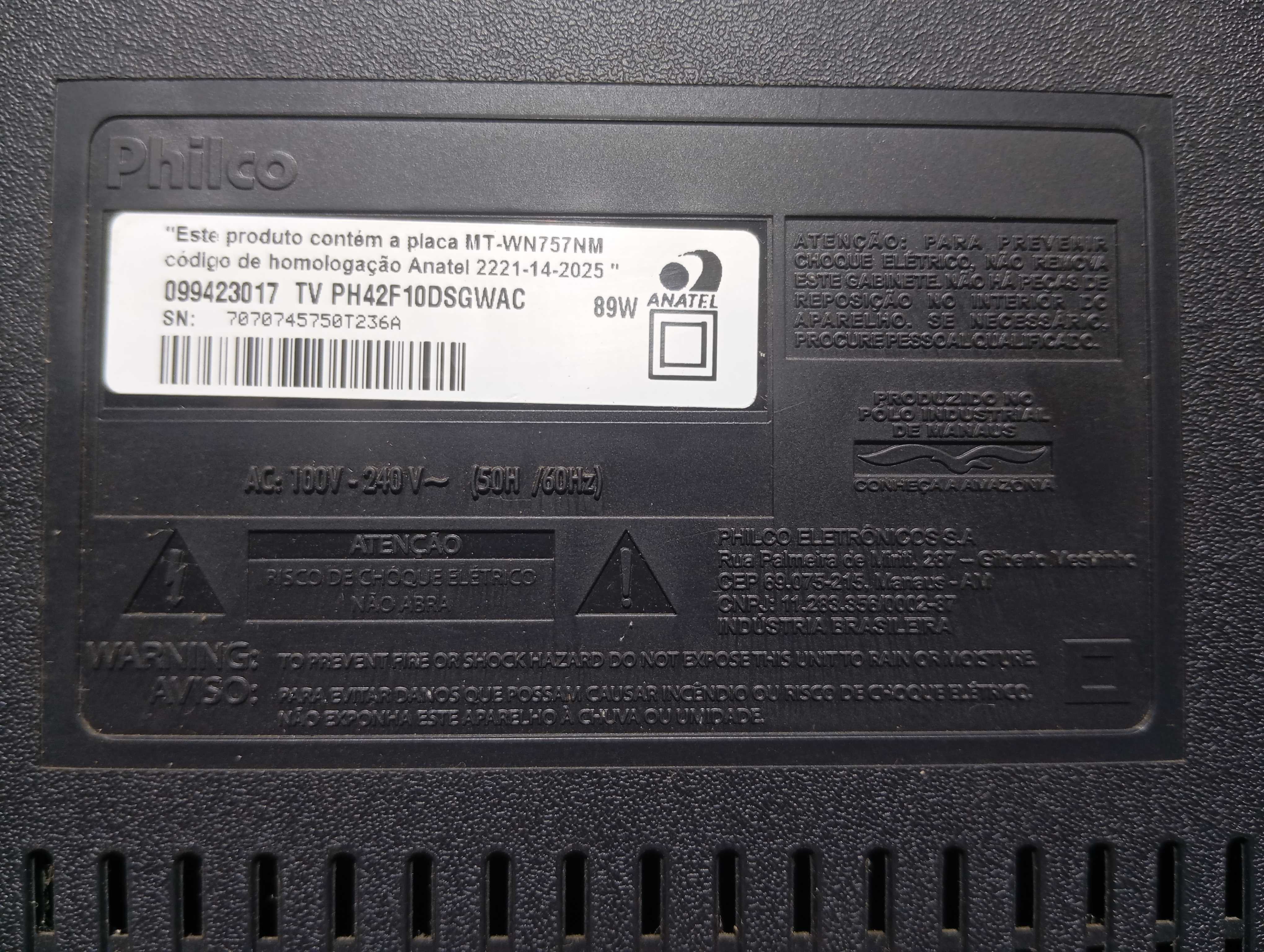 Placa-mãe TV Philco 40 Polegadas PH42F10DSGWAC 3