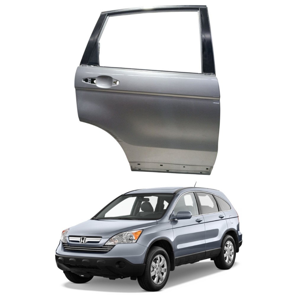 Porta traseira direita prateada honda crv 2007 2011