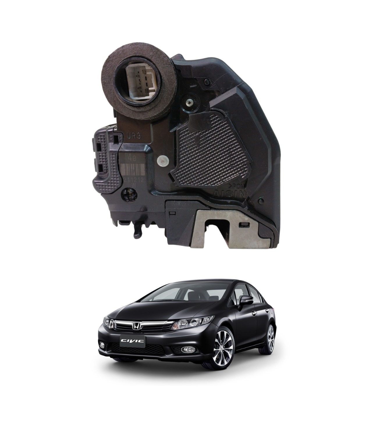 Fechadura Tranca Traseira Direita Honda Civic 2012 2016