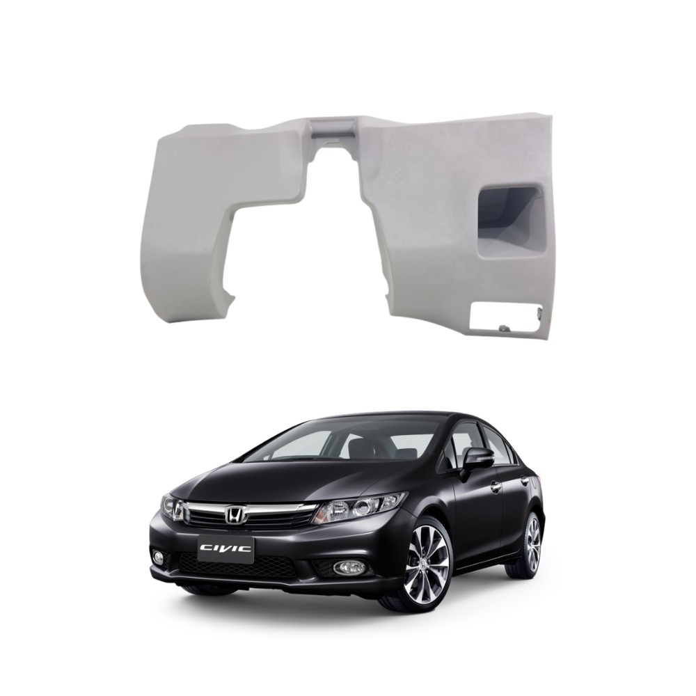 Acabamento painel inferior honda civic 2012 2016