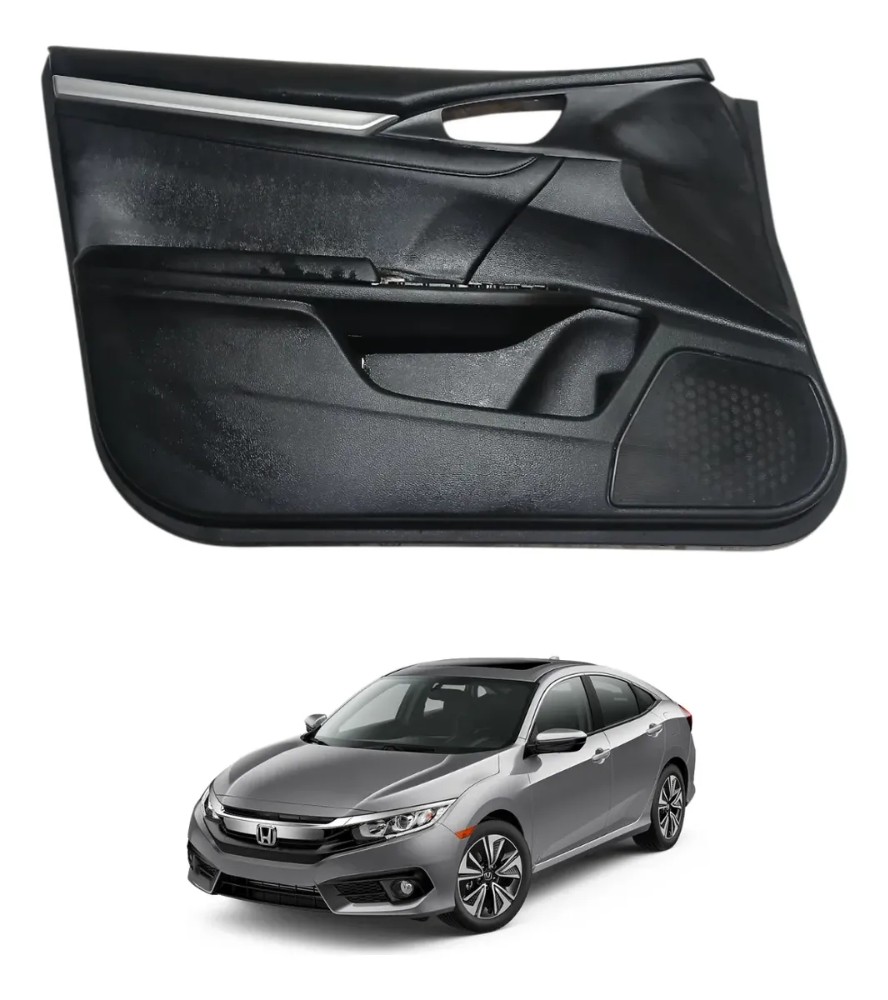 Forro porta dianteira esquerda honda civic 2017 2021 39966