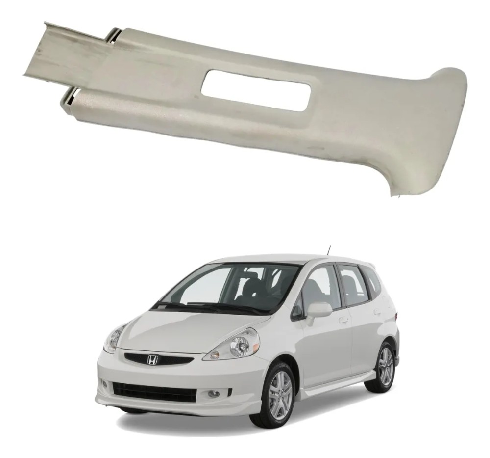 Acabamento coluna cinto esquerdo honda fit 2004 2008