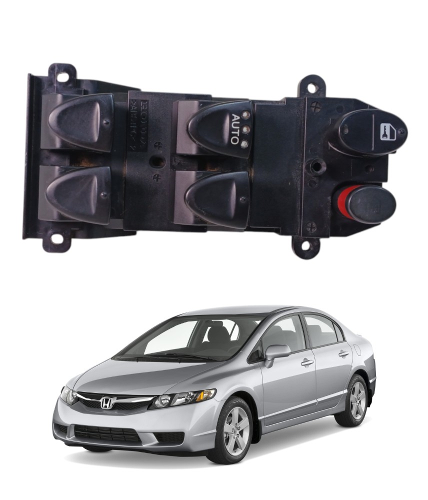 Botão Vidro Dianteiro Esquerdo Honda Civic 2007 A 2011 7175