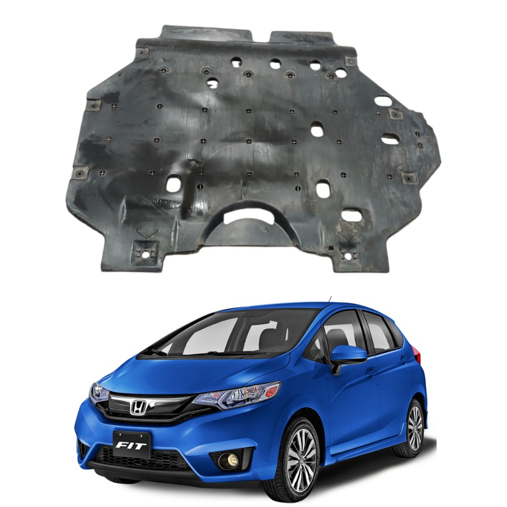 Protetor carter plastico honda fit 2015 2021