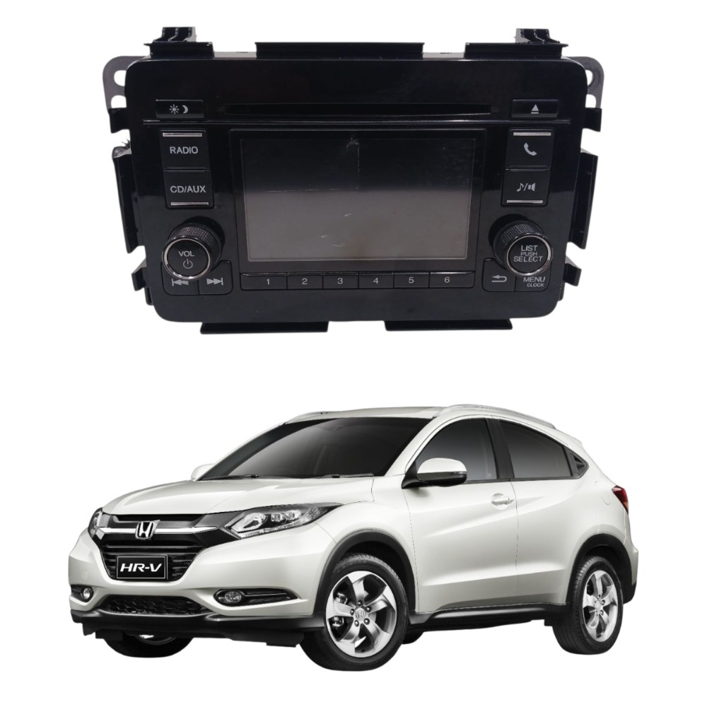 Rádio Cd Player Central Multimida Honda Hrv 2016 2021