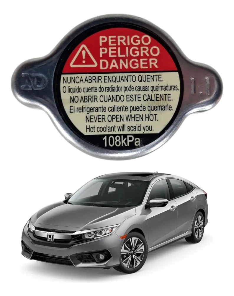 Tampa reservatorio expansao radiador civic 2017 2021 39919
