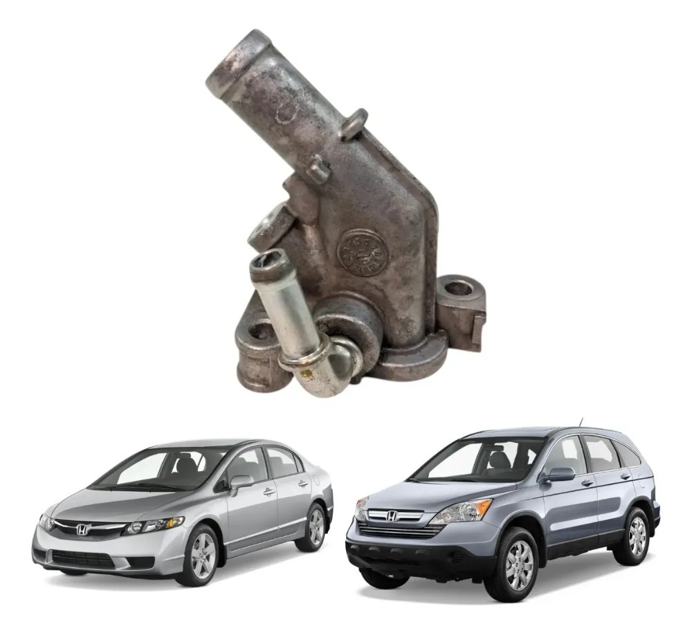 Flange Agua Cabecote Honda Crv Civic 2007 2011
