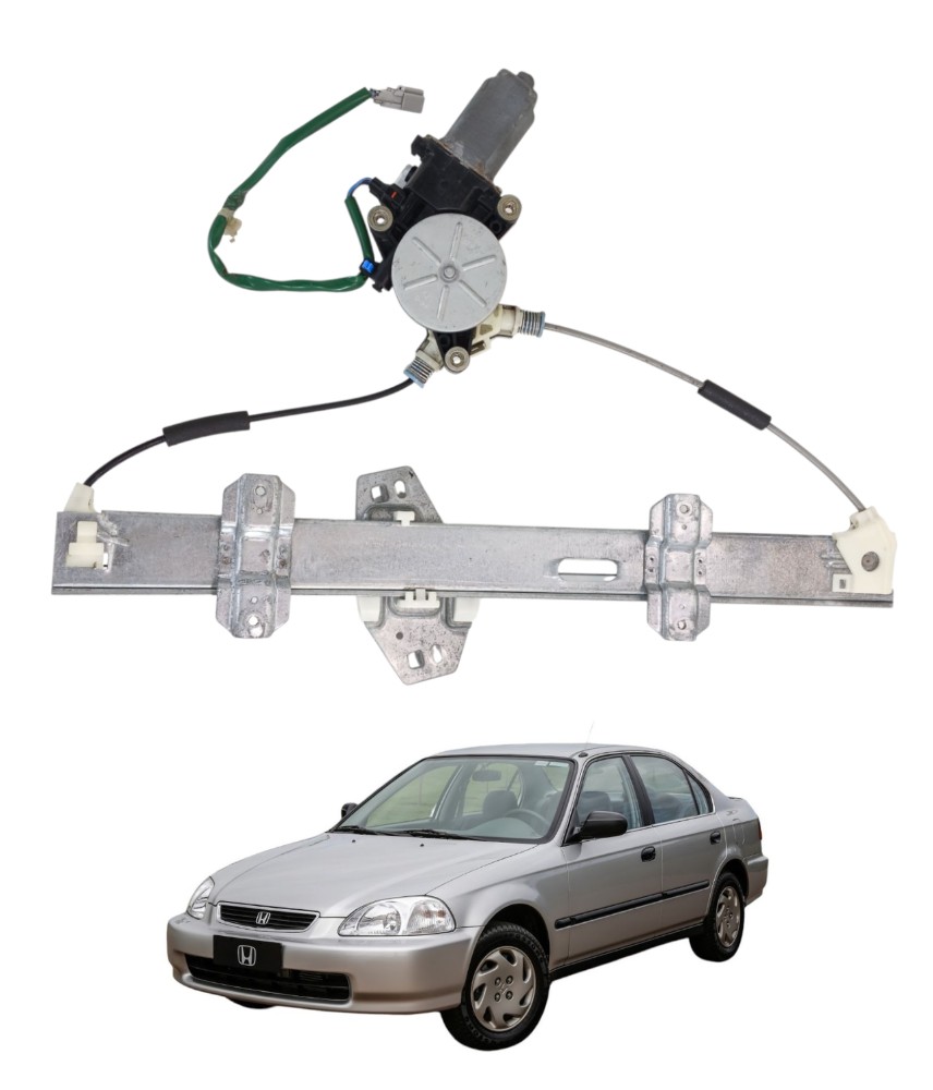 Máquina Vidro Dianteira Direita Honda Civic 1996 2000 E16412