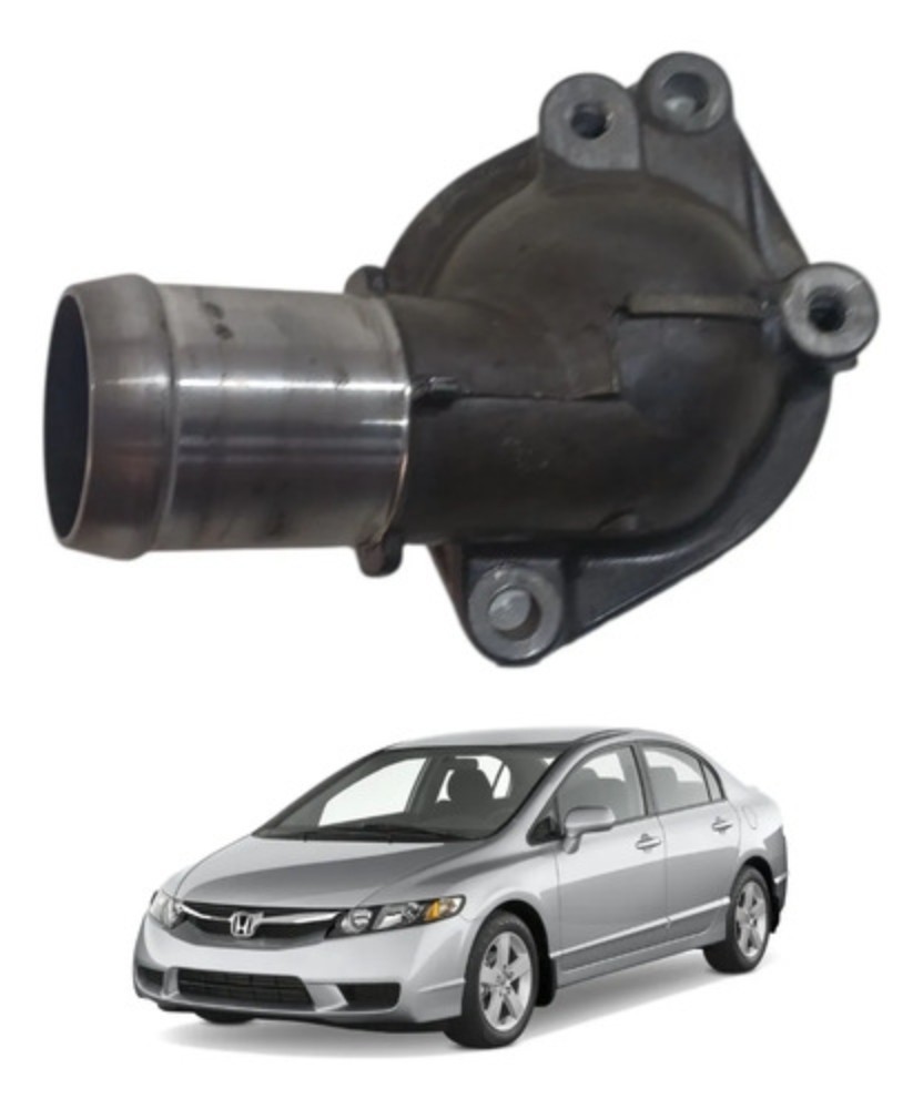 Carcaça válvula termostática honda civic 2007 2011