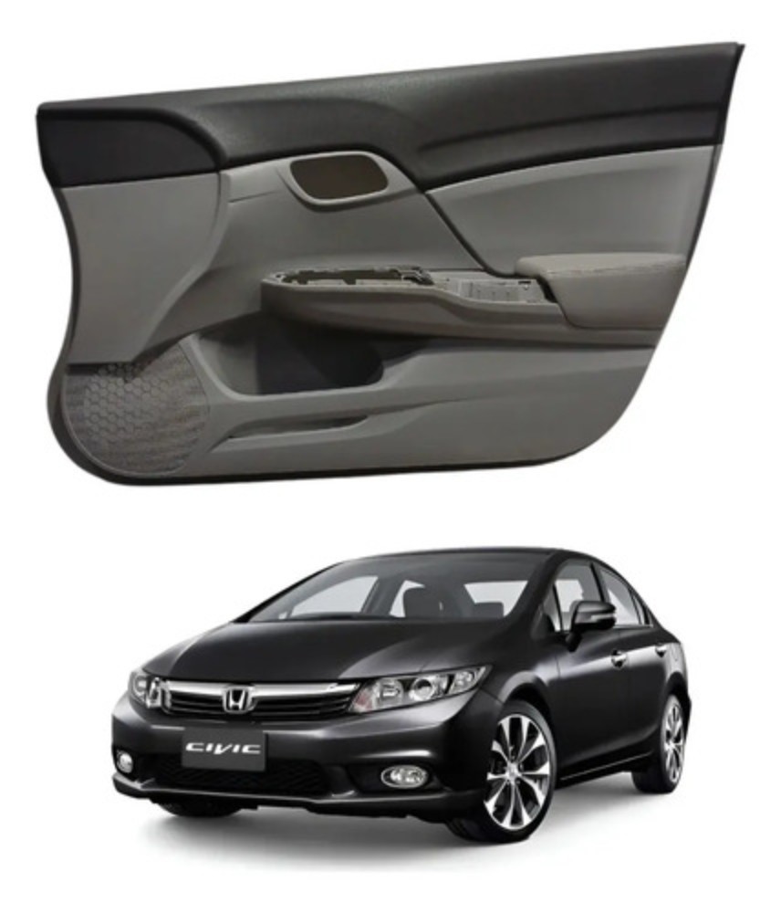 Forro porta dianteiro direito honda civic 2012 2016