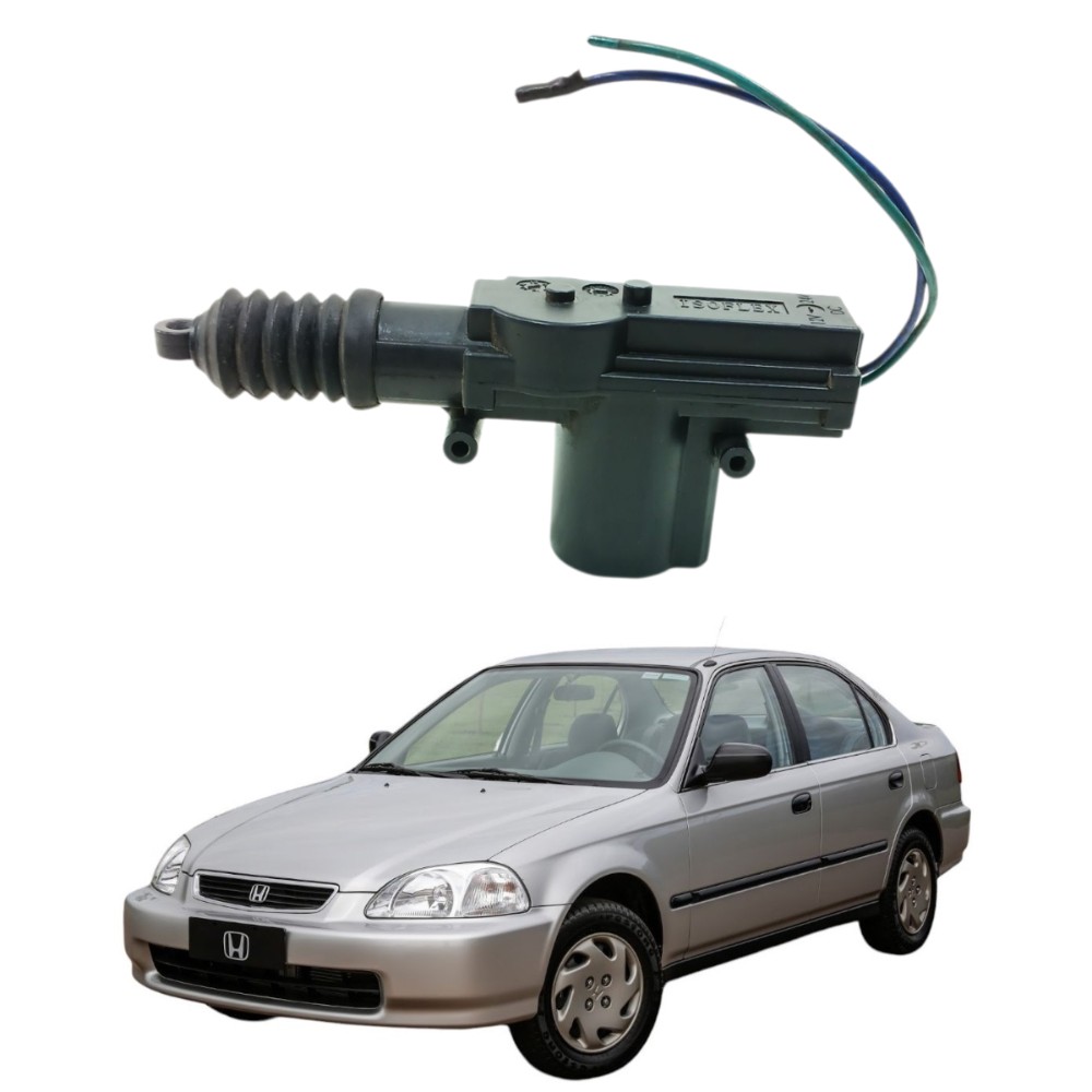 Motor trava elétrica dianteira direita honda civic 1997 2000