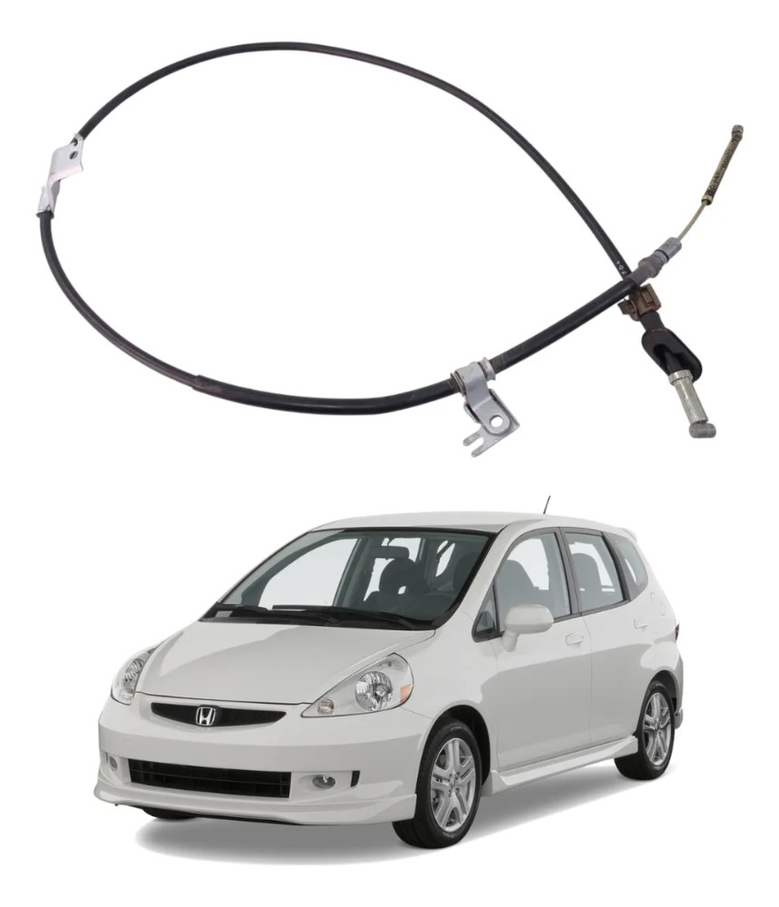Cabo freio mão traseiro esquerdo Honda fit 2004 2008