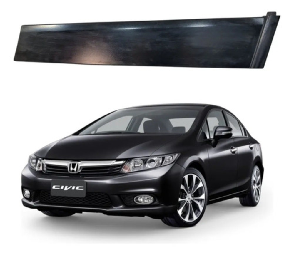 Moldura coluna porta dianteira direita honda civic 2012 2016