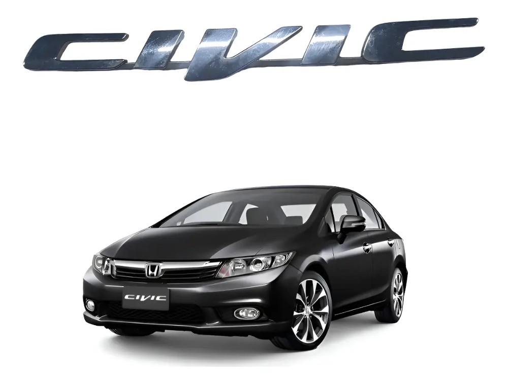 Emblema civic tampa traseira honda civic 2012 2016 48176