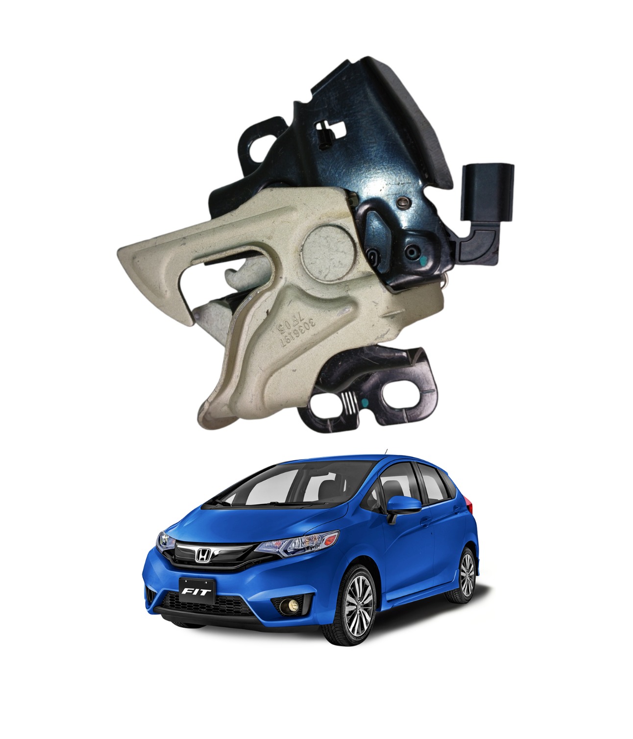 Tranca Fechadura Trava Capô Honda Fit 1.5 2015 A 2021 2928