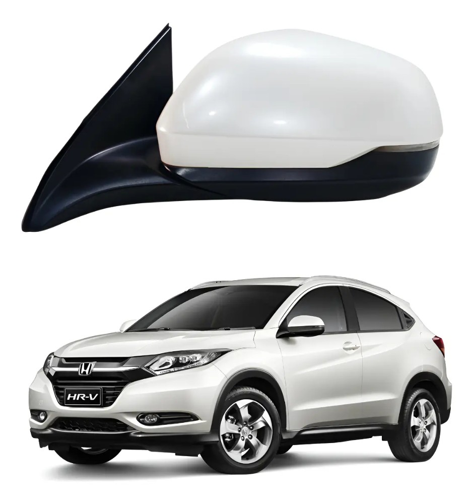 Retrovisor esquerdo com seta honda hrv 2016 2021 49218