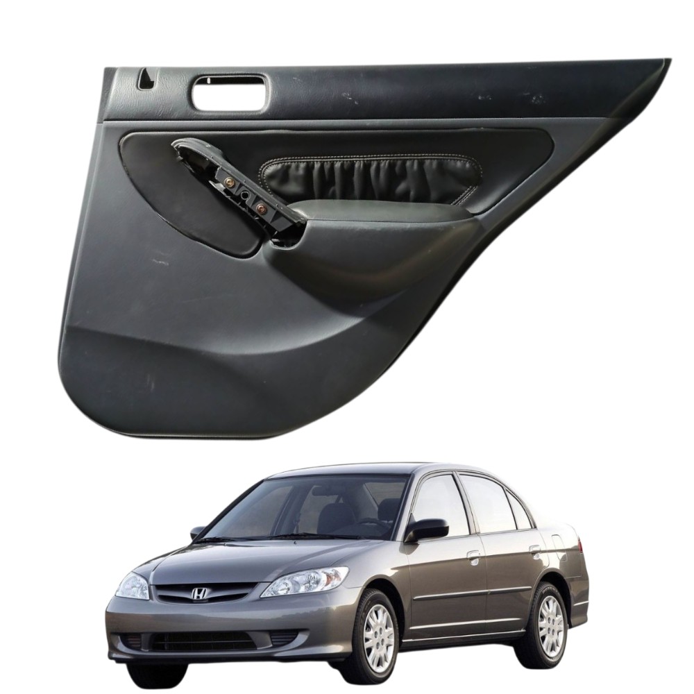 Forro porta traseira direita honda civic 2001 2006 49682