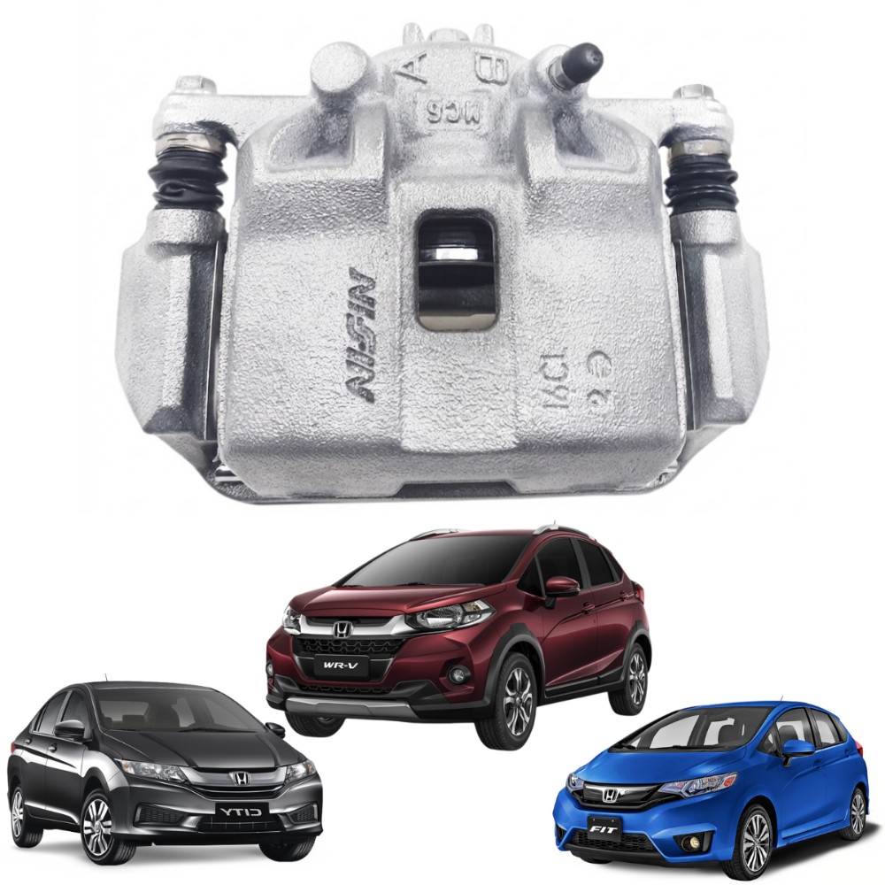 Pinça freio dianteira esquerda honda city fit wrv 2015 2021