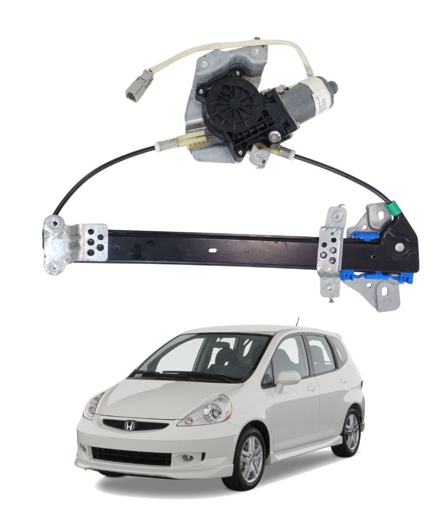 Máquina Vidro Traseira Direita Honda Fit 2004 A 2008 E14348
