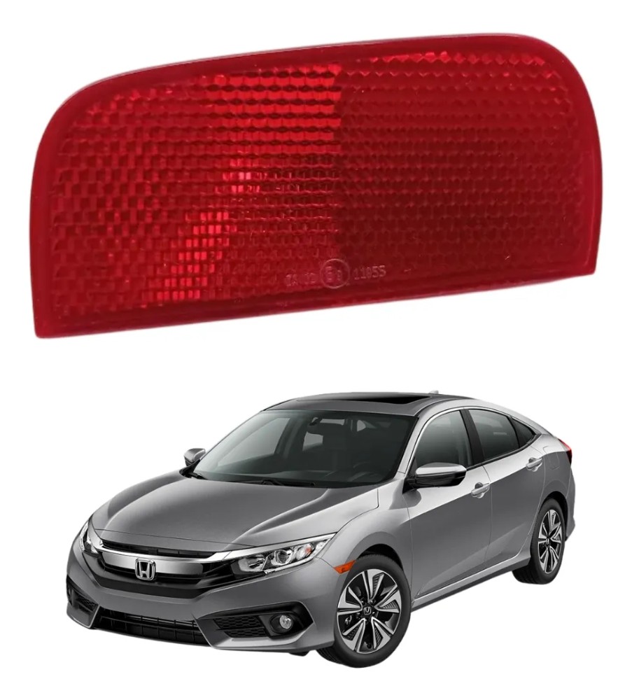 Refleto olho gato traseiro direito honda civic 17-21 39924