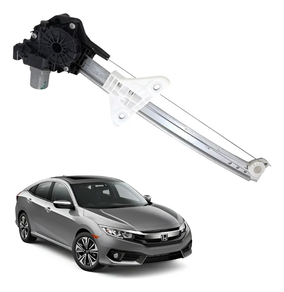 Máquina Vidro Traseira Direita Honda Civic 2017 a 2021