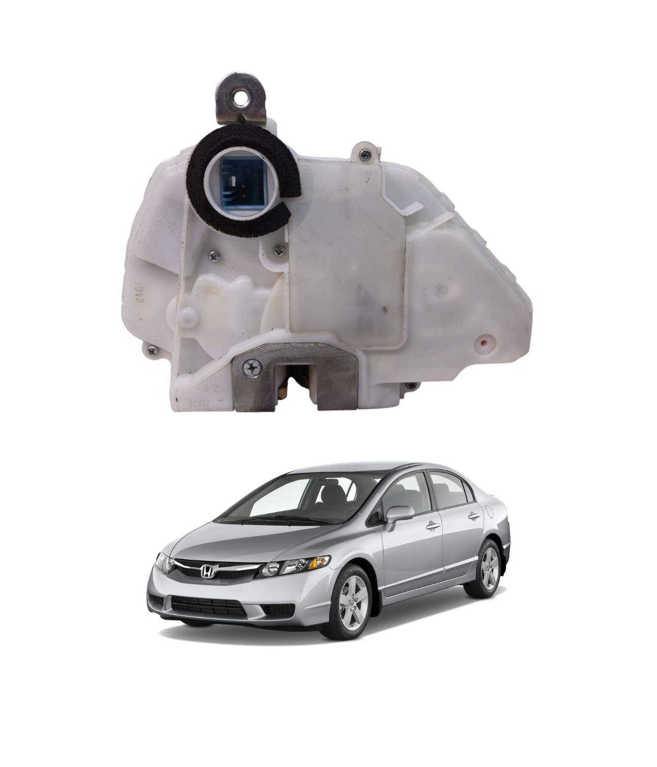 Tranca Porta Dianteira Esquerda Honda Civic 2007 2011 1644