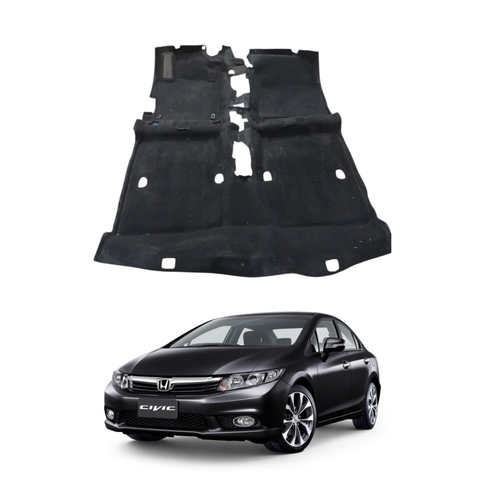 Carpete Assoalho Honda Civic 2012 2016