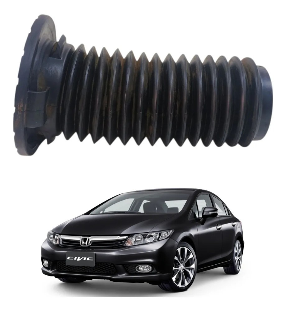 Coifa amortecedor dianteiro honda civic 2012 2016
