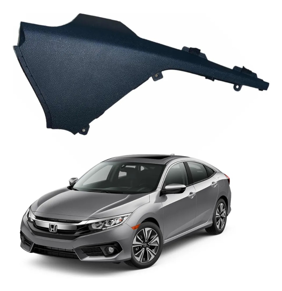 Moldura direito console central honda civic 2017 2021 39972