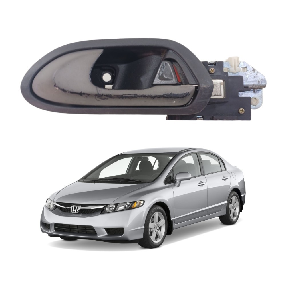 Maçaneta Interna Traseira Esquerda Honda Civic 2007 2011