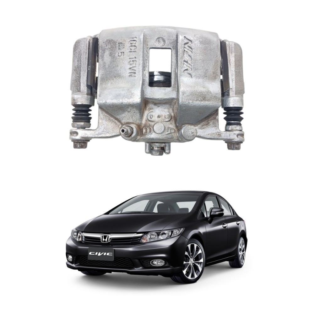 Pinca freio dianteiro esquerda honda civic 2012 2016 1
