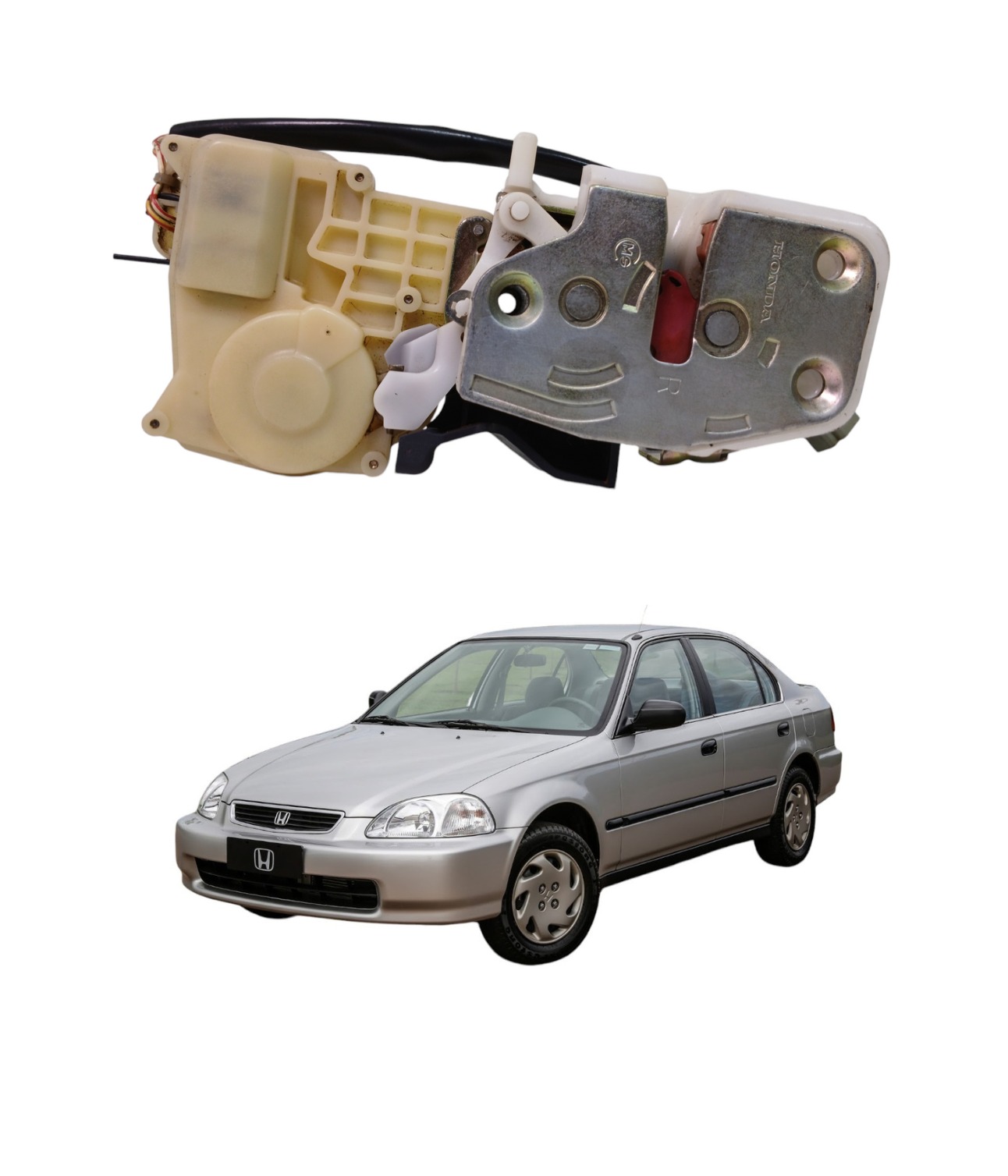 Tranca Porta Traseira Direita Honda Civic 1996 2000 976