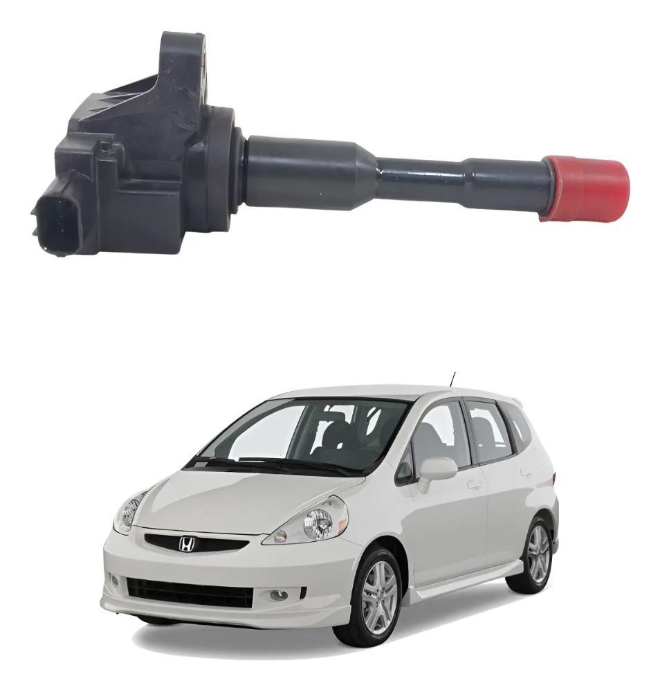 Bobina ignição traseira Honda fit 2004 2008