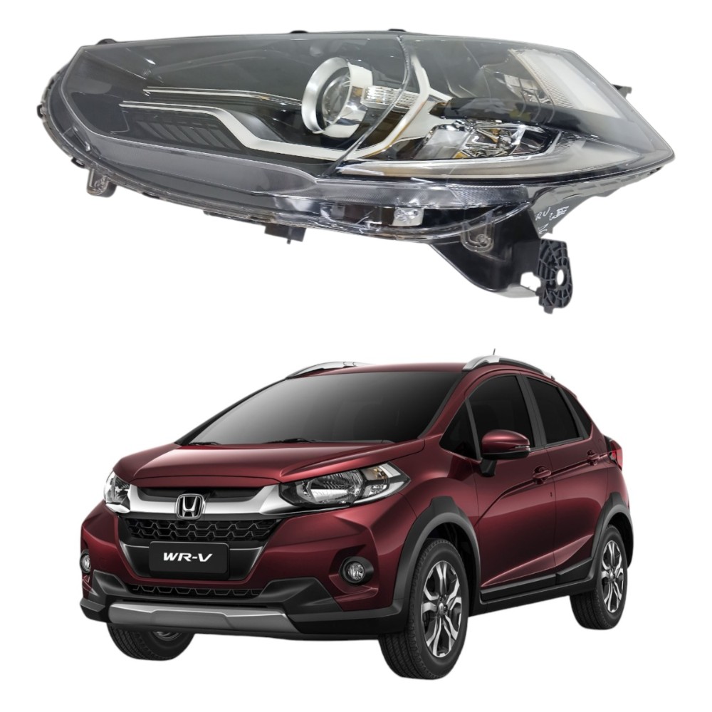 Farol dianteiro esquerdo honda wrv 2017 2021