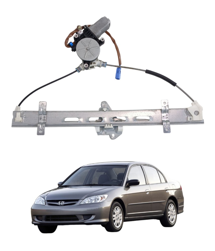 Máquina Vidro Dianteira Direita Honda Civic 2001 2006 E14403