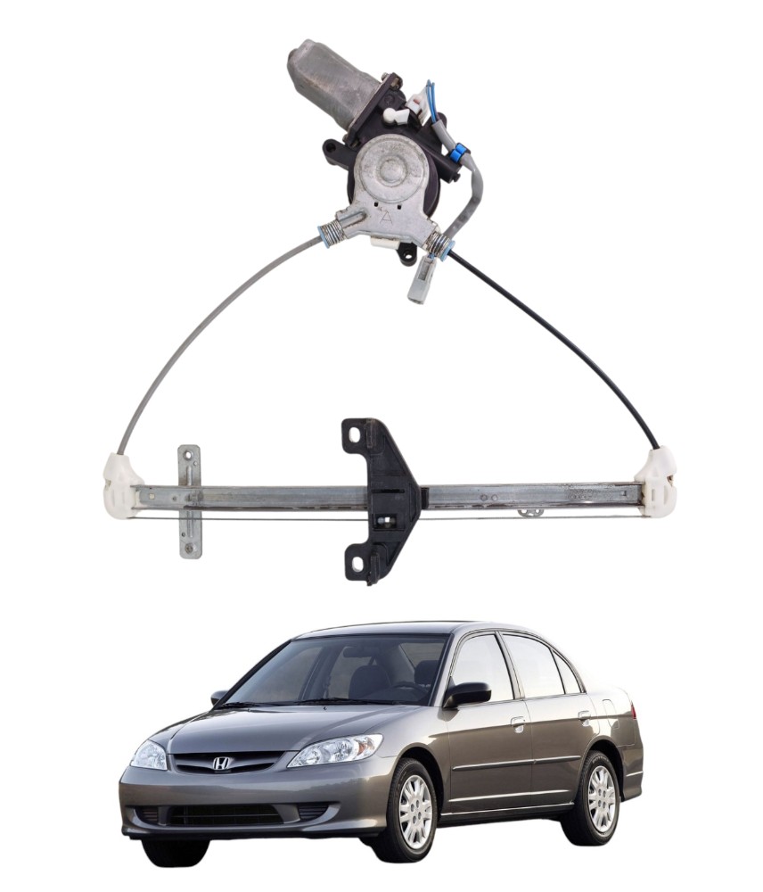 Máquina Vidro Traseira Direita Honda Civic 2001 2006 E16056
