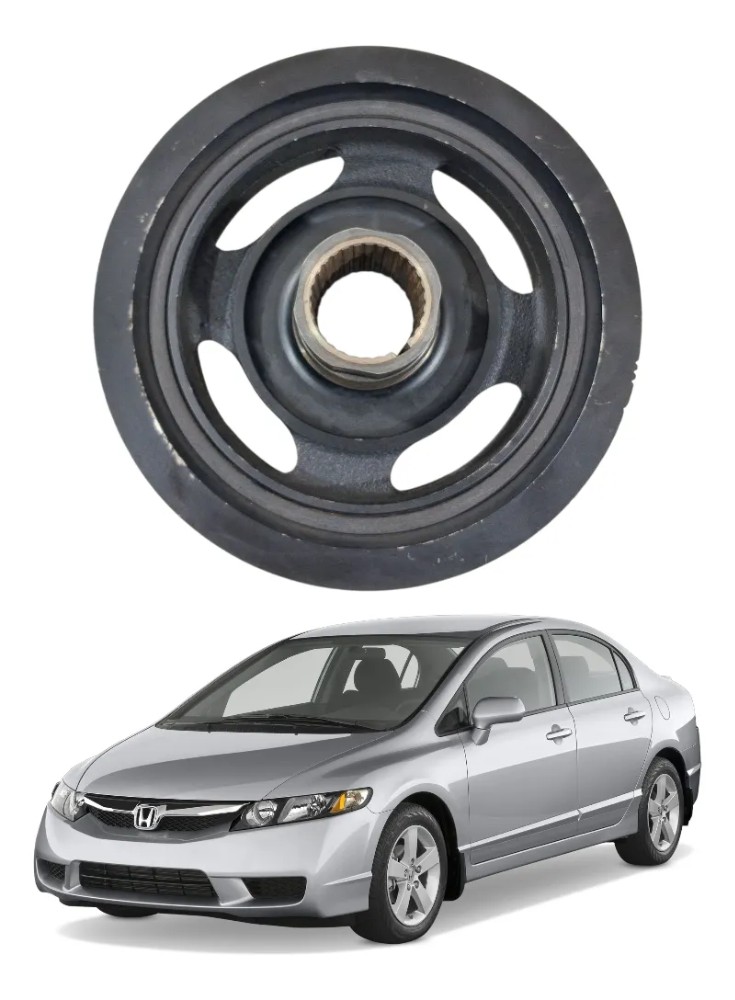 Polia virabrequim honda civic 2007 2011 47201