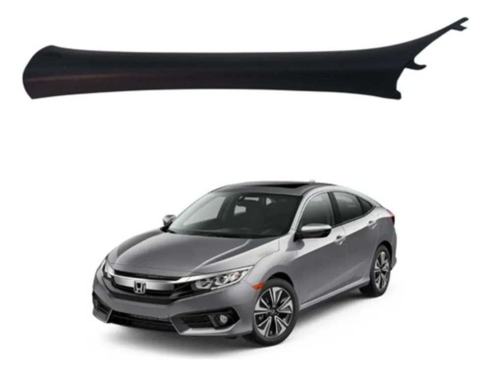 Moldura Esquerda Coluna Parabrisa Honda Civic 2017 2021