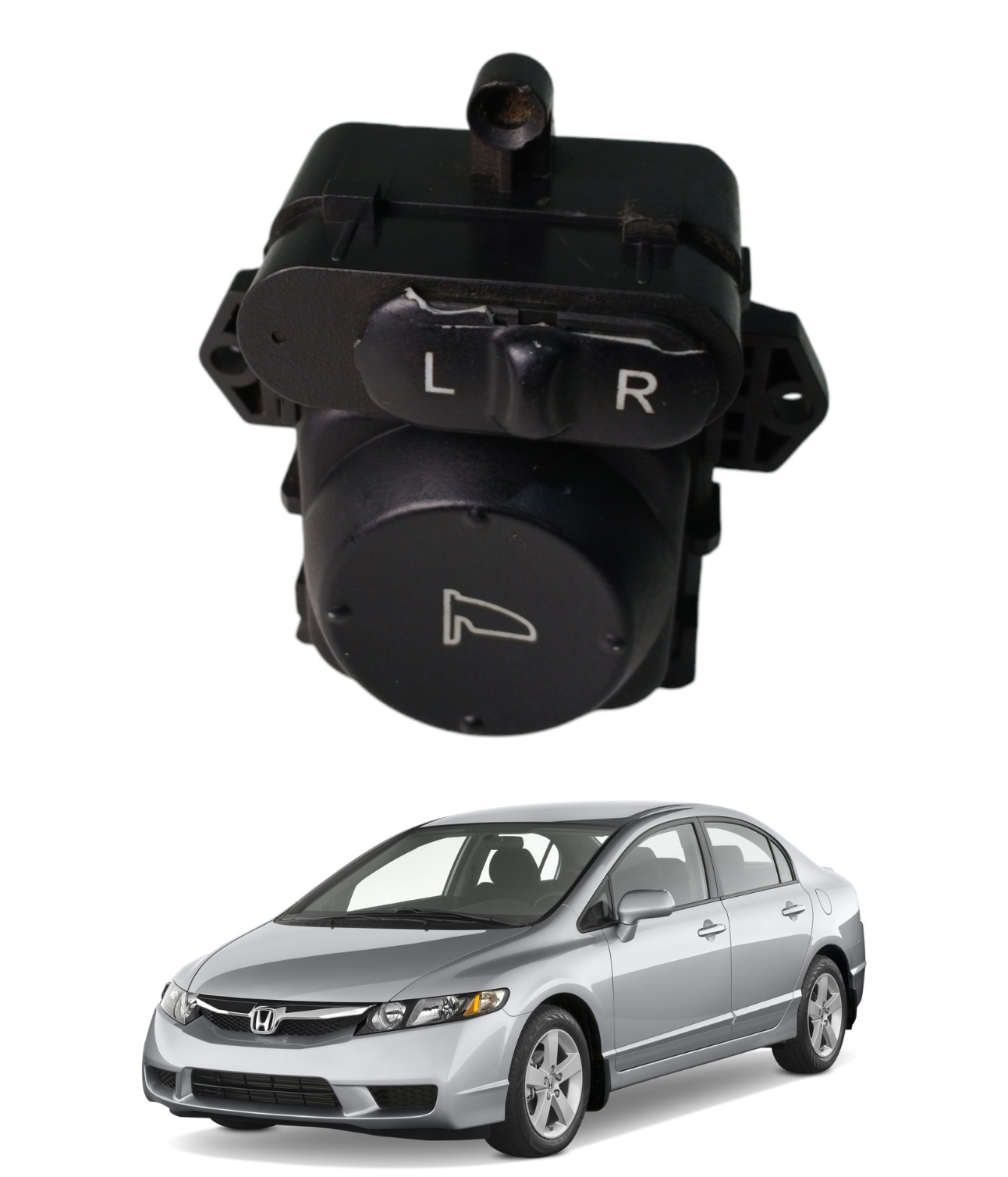 Botão Comando Retrovisor Honda Civic 2007 2008 2009 E5197