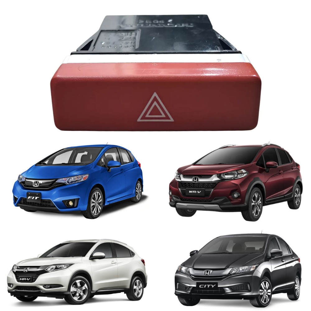 Botão interruptor pisca alerta fit city wrv hrv 2015 a 2021