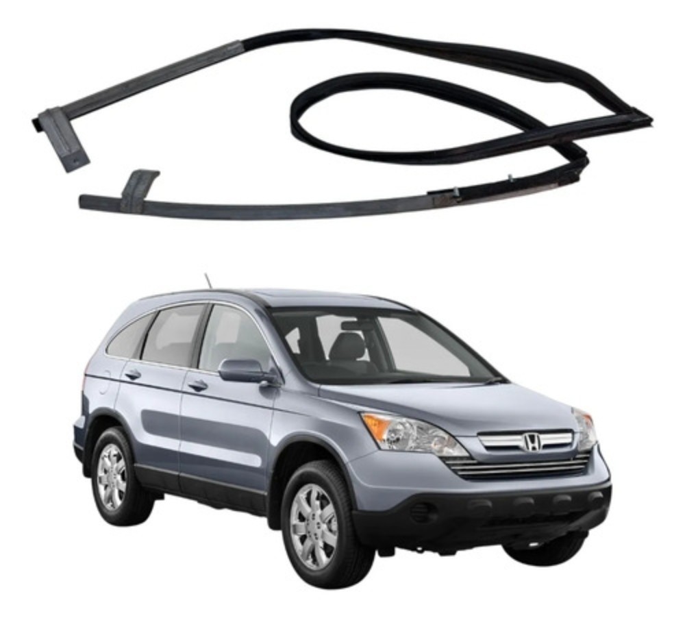 Canaleta porta dianteira esquerdo honda crv 2007 2011