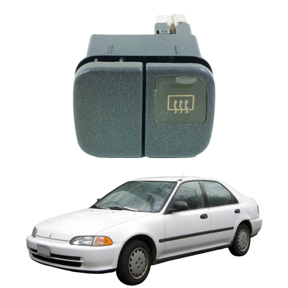Botão desembacador traseiro honda civic 1992 1995