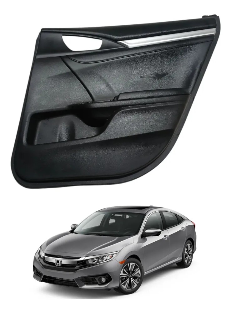 Forro porta traseira direita honda civic 2017 2021 39964