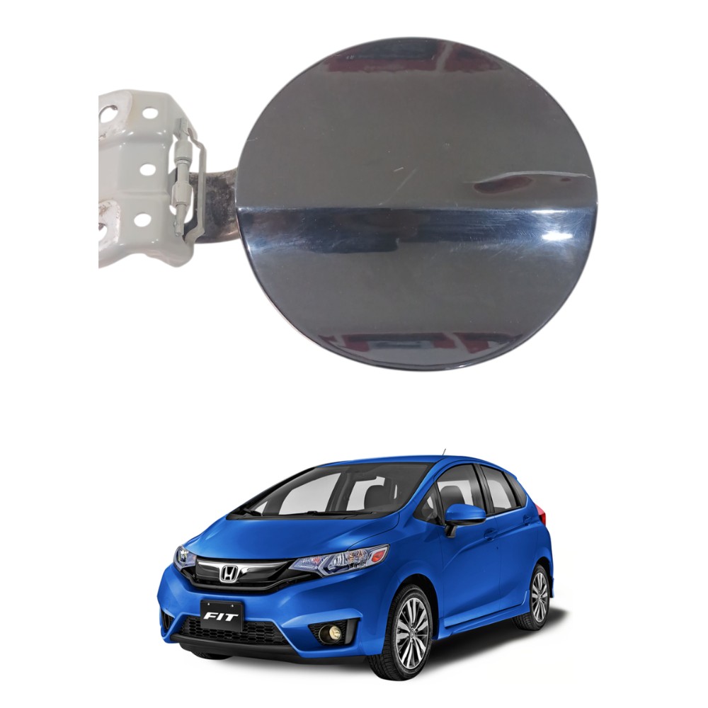 Tampa Portinhola Tanque Combustível Honda Fit 2015 2021 1.5 preta