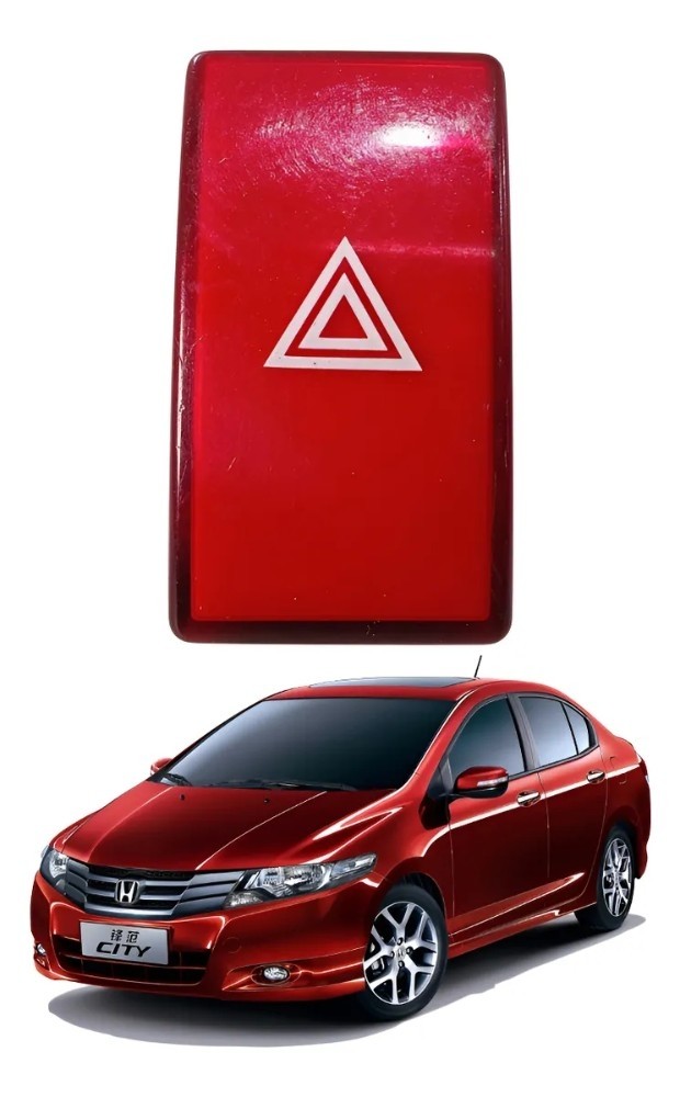 Botao pisca alerta honda city 2009 2014