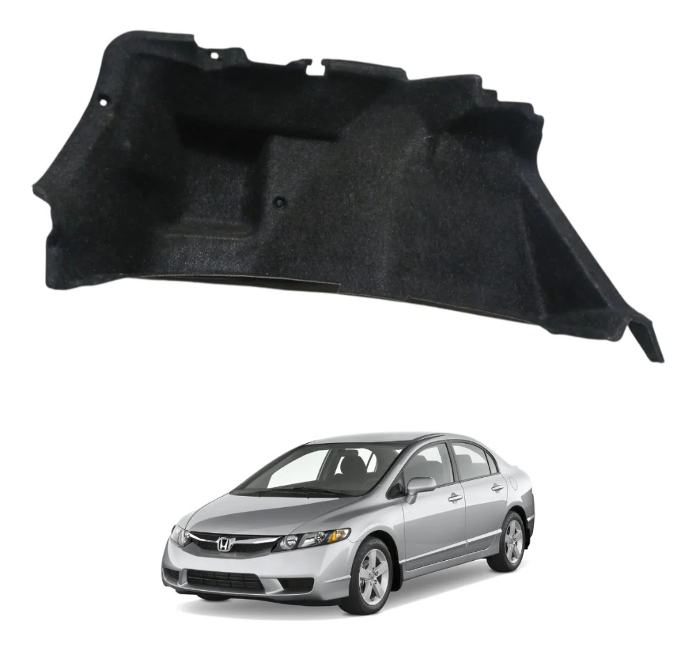 Forro lateral esquerdo porta malas honda civic 2007 47116