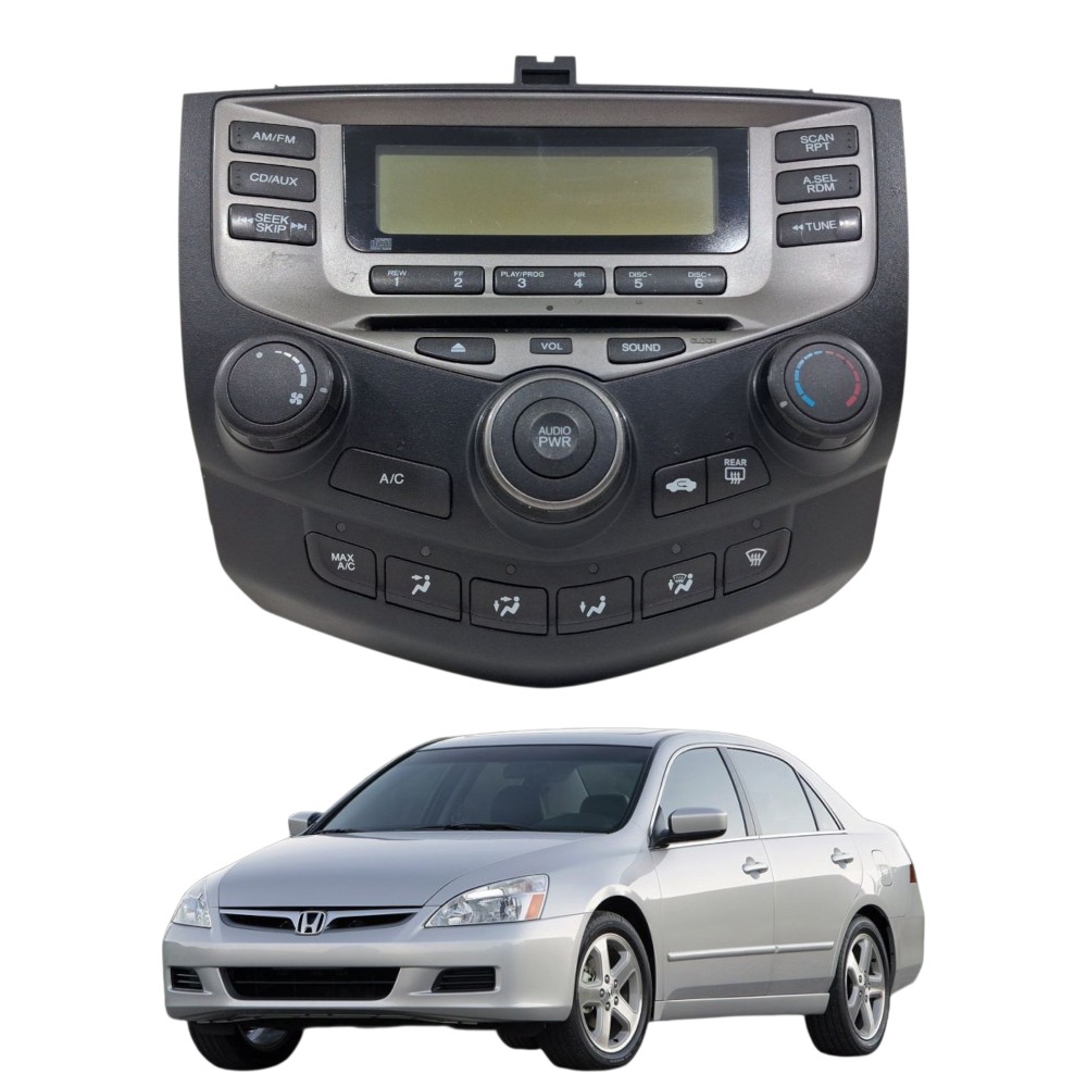 Radio som ar condicionado Honda accord 2003 2007
