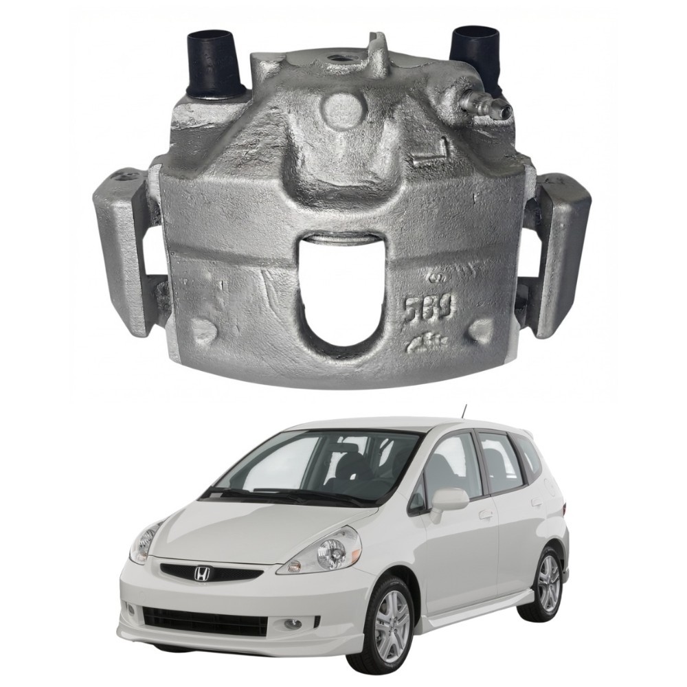 Pinça dianteira esquerdo honda fit 2004 2008